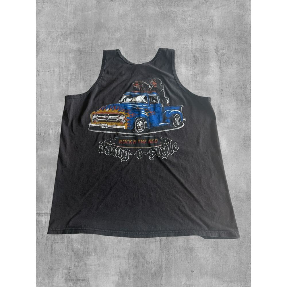 Vtg 90s JCPenney USA Olympic Dawg-E-Style Graphic Tank Top Dawg Shirt Men’s Sz L